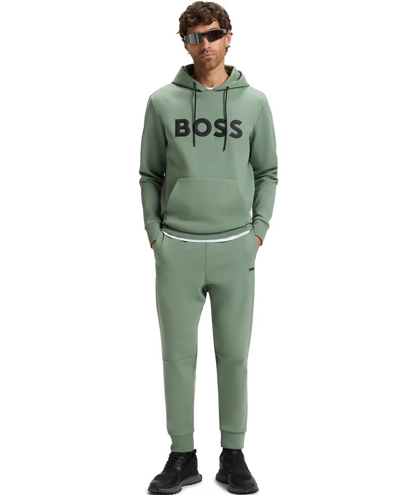 Boss by Hugo Boss Men's Moulded Logo Cotton Blend Hoodie
