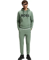 Boss by Hugo Boss Men's Moulded Logo Cotton Blend Hoodie