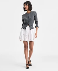 On 34th Women's Embellished Bubble-Hem Mini Skirt, Macy's Exclusive