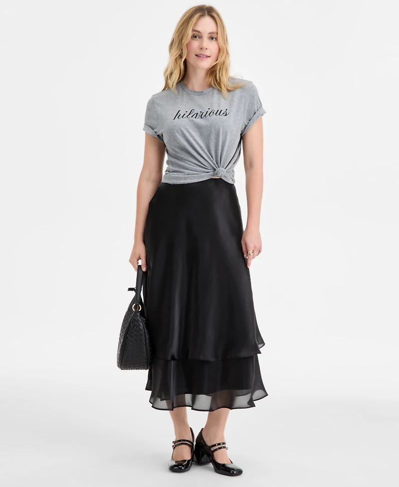 On 34th Women's Tiered Flounce Midi Skirt, Macy's Exclusive