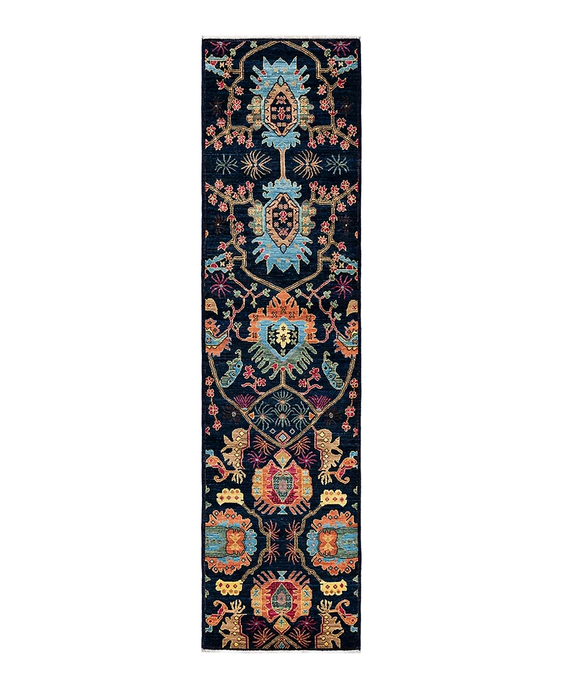 Adorn Hand Woven Rugs Serapi M1982 2'7"x10'2" Runner Area Rug