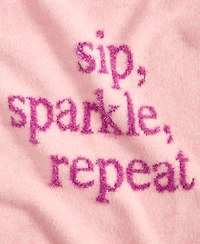 On 34th Women's Sip Sparkle Repeat Crewneck Sweater, Macy's Exclusive