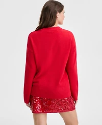 On 34th Women's Cheers Darling Crewneck Sweater, Macy's Exclusive