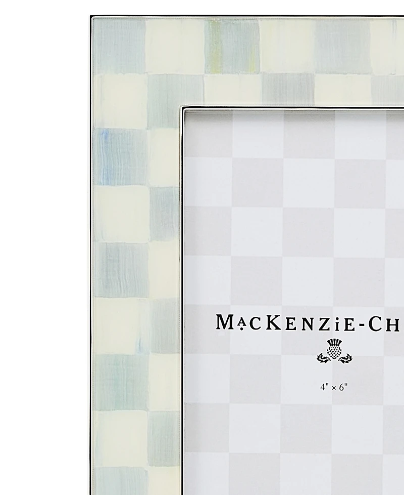 MacKenzie-Childs Sterling Check Silver Plated Frame, 4" x 6"
