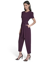 Calvin Klein Petite Short Sleeves Jumpsuit