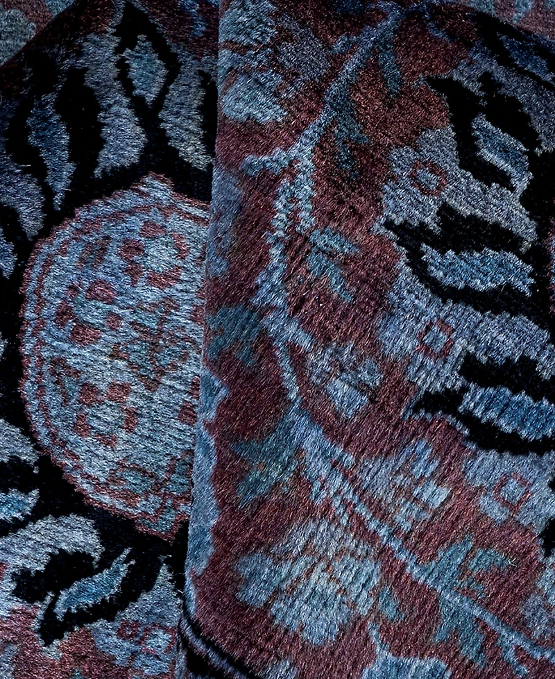 Adorn Hand Woven Rugs Fine Vibrance M1035 3'2"x8'7" Runner Area Rug