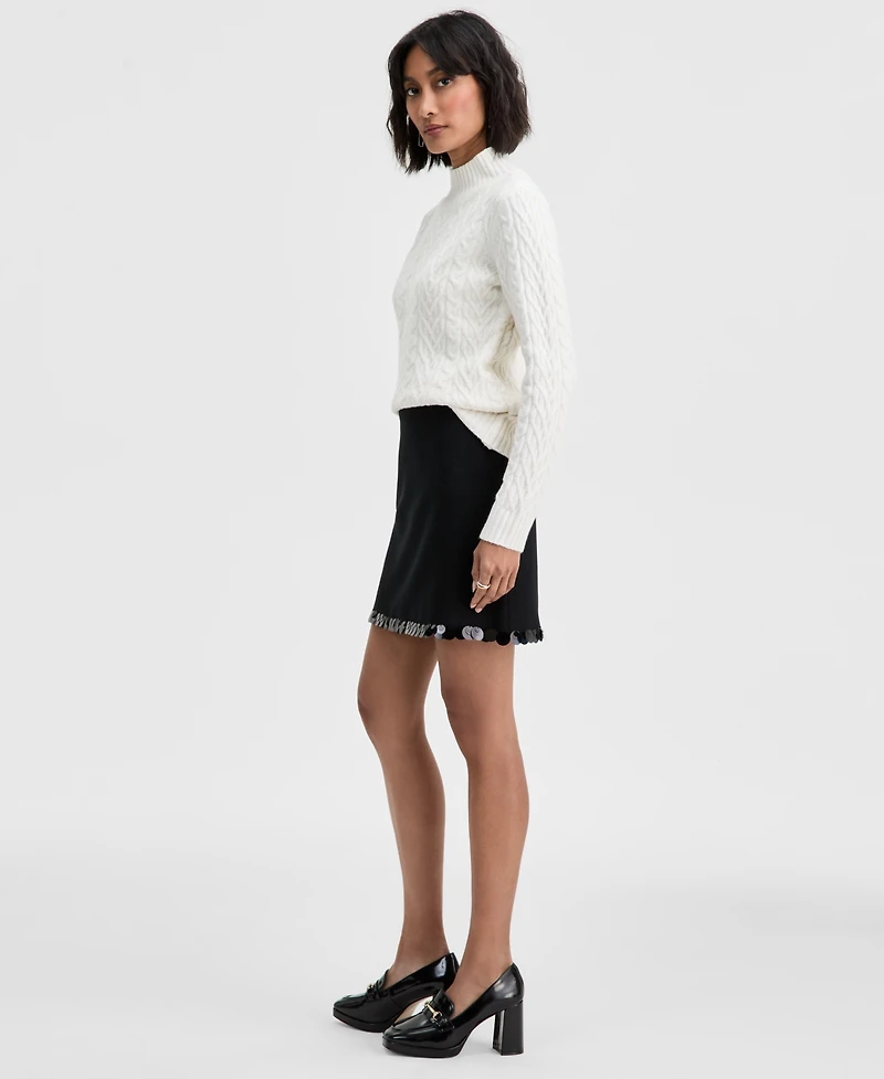 On 34th Women's Paillette-Hem Mini Skirt, Macy's Exclusive