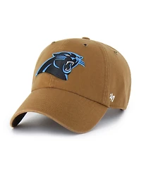 '47 Brand x Carhartt Men's Brown Carolina Panthers Clean Up Adjustable Hat