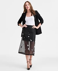 On 34th Women's Embellished Organza Midi Skirt, Macy's Exclusive