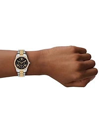 Michael Kors Women's Lexington Lux Multifunction Two-Tone Stainless Steel Watch, 34mm
