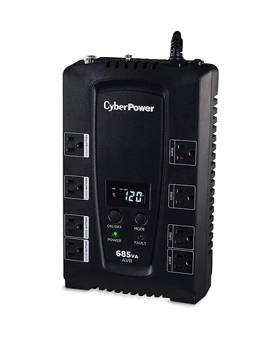 CyberPower Intelligent Lcd Computer Battery Backup, 685VA 390W Ups, 8 Outlets