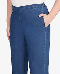 Alfred Dunner Petite Sunset Canyon All Around Elastic Short Length Denim Jeans