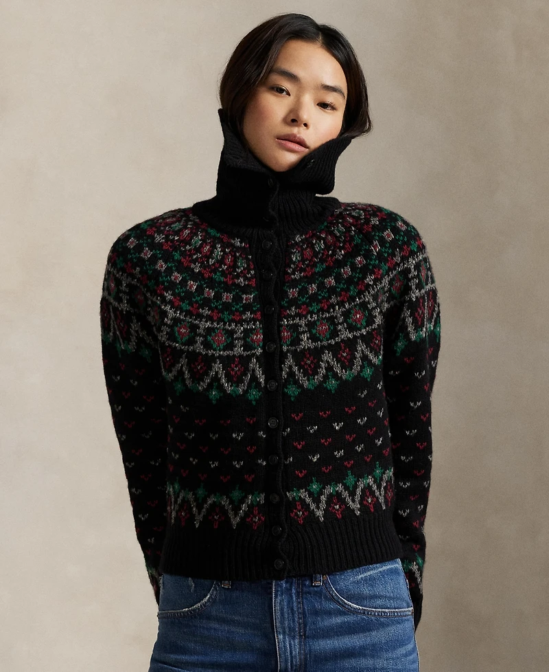 Polo Ralph Lauren Women's Fair Isle Long-Sleeve Cardigan