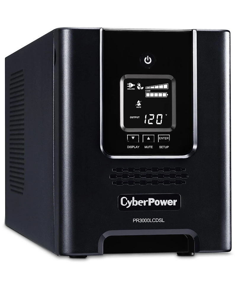 CyberPower PR3000LCDSL 3000 Va/2700W Smart App Sinewave Mini-Tower Ups, 6x Nema 5-20R, 1x Nema L5-30R