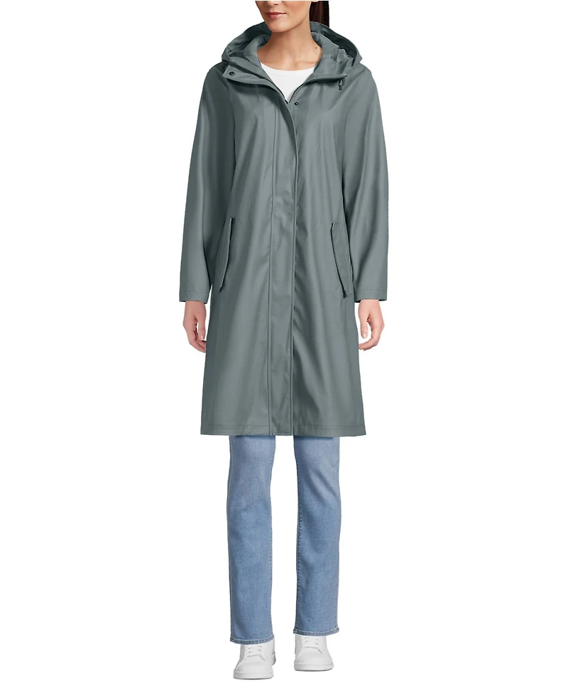 Lands' End Women's Squall Waterproof Slicker Raincoat