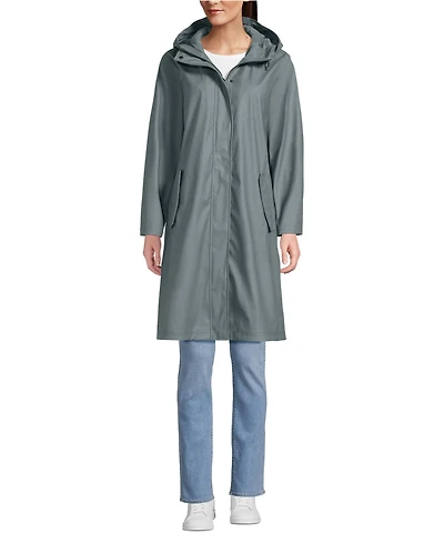 Lands' End Women's Squall Waterproof Slicker Raincoat