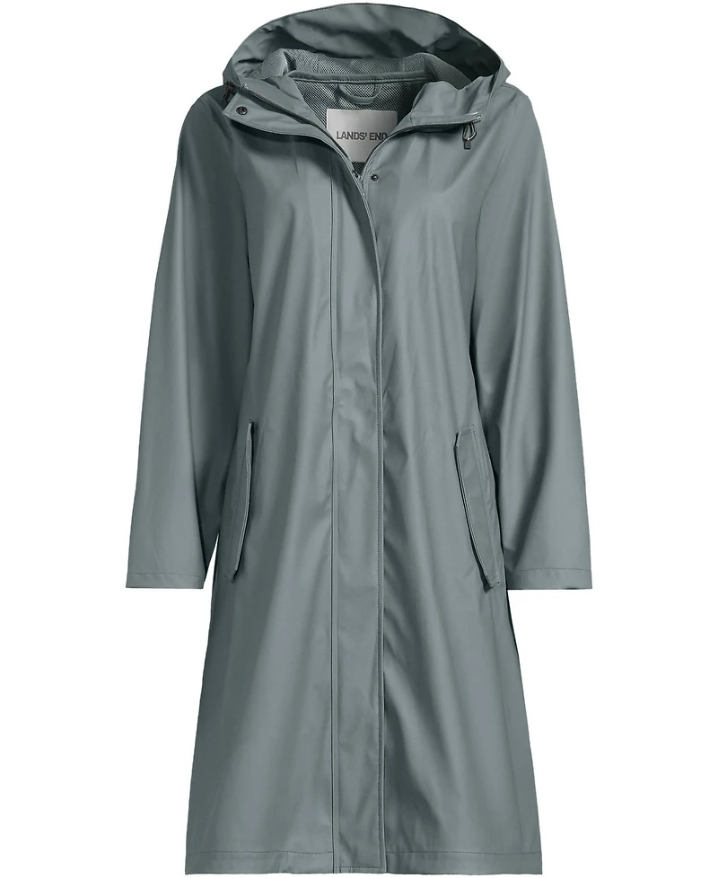 Lands' End Women's Squall Waterproof Slicker Raincoat