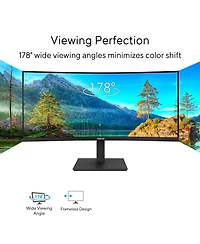 Asus Va34VCPSR 34" 21:9 Uwqhd 100Hz Usb-c Docking Curved VA Led Monitor, Black