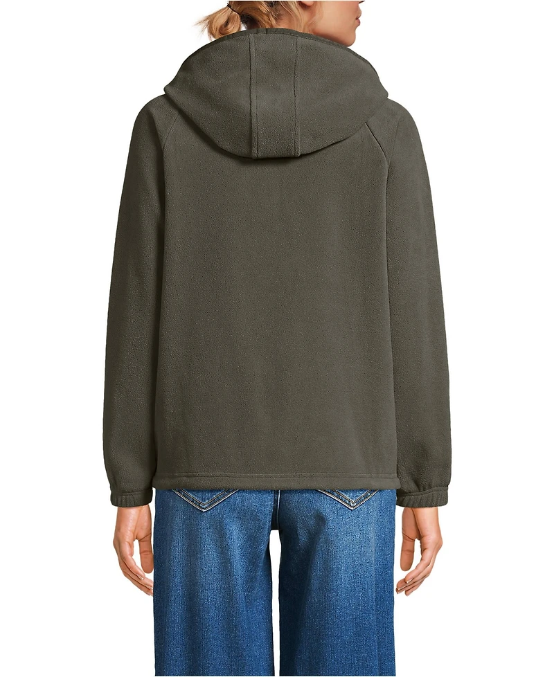 Lands' End Women's Anyweather RainDefense Fleece Full Zip Jacket