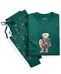 Polo Ralph Lauren Men's 2-Piece Long Sleeve T-Shirt and Joggers Pajama Set