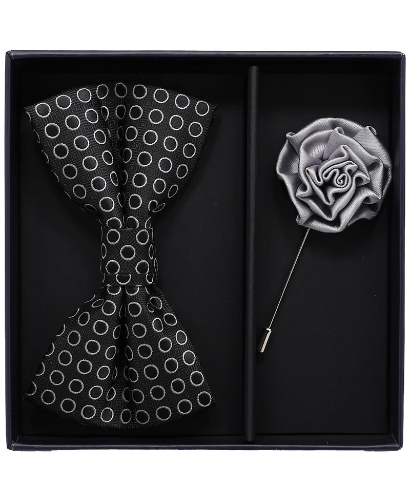 Ben Sherman Men's 2-Piece Pre-Tied Bow and Lapel Pin Box Set