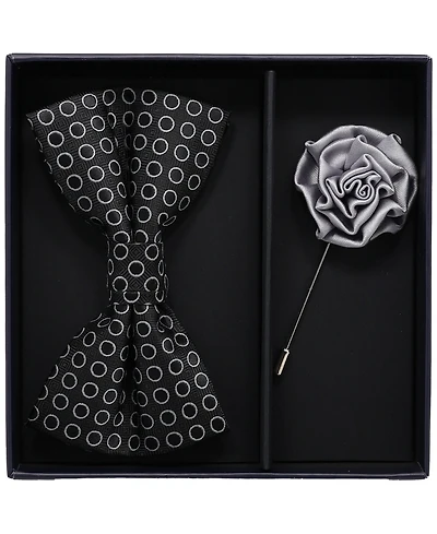 Ben Sherman Men's 2-Piece Pre-Tied Bow and Lapel Pin Box Set