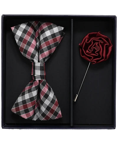 Ben Sherman Men's 2-Piece Pre-Tied Bow and Lapel Pin Box Set
