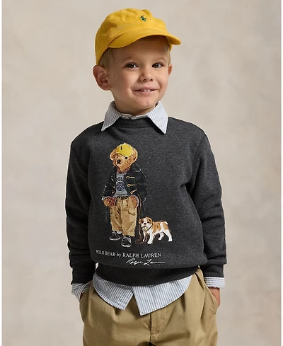 Polo Ralph Lauren Toddler and Little Boys Bear Heathered Fleece Sweatshirt