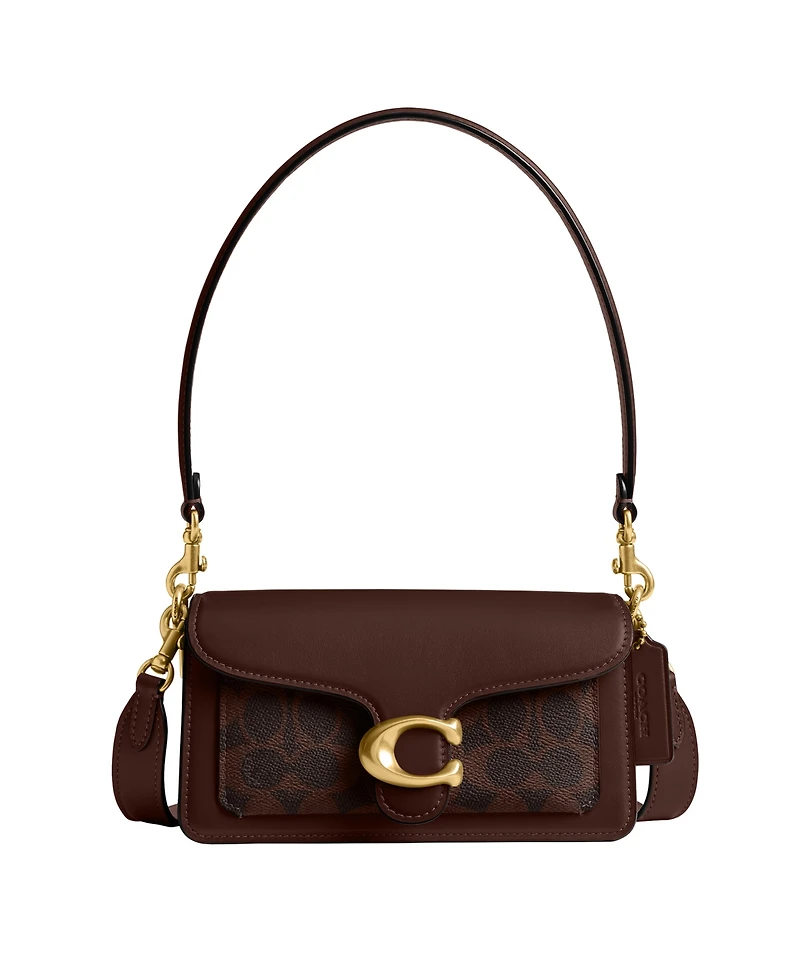 Coach Tabby Small Canvas Signature Shoulder Bag 20