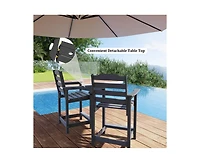 Decksplore A set of 2 economical bar stools (including the table board)