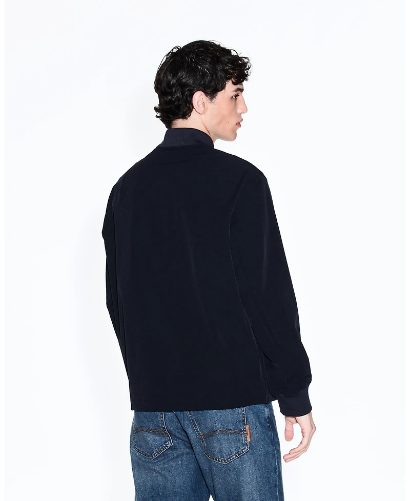 A|X Armani Exchange Men's Nylon Graphic Bomber Jacket