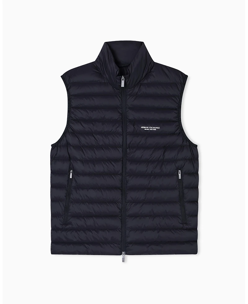 A|X Armani Exchange Men's Milan Ny Down Packable Vest