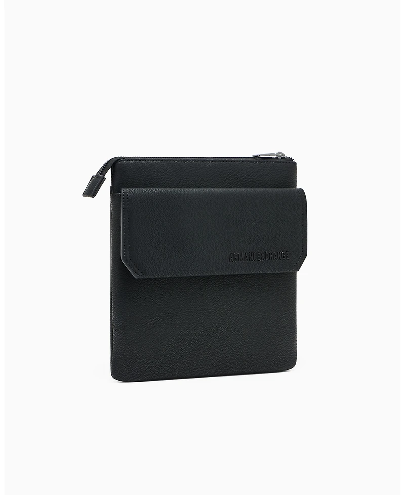 A|X Armani Exchange Men's Faux-Leather Crossbody Bag