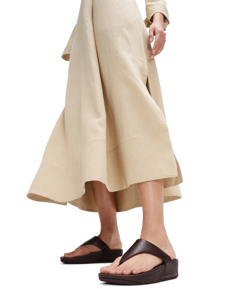 FitFlop Women's Lulu Leather Toe-Thongs Sandals