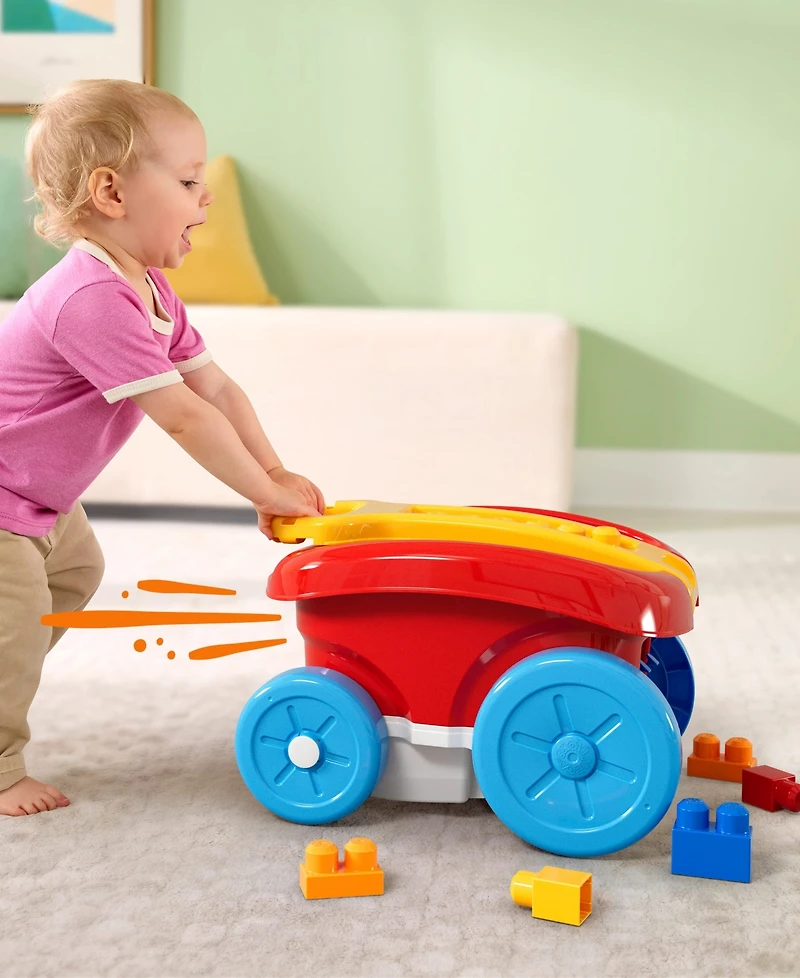 Mega Bloks First Builders Block Scooping Wagon, 21 Pieces