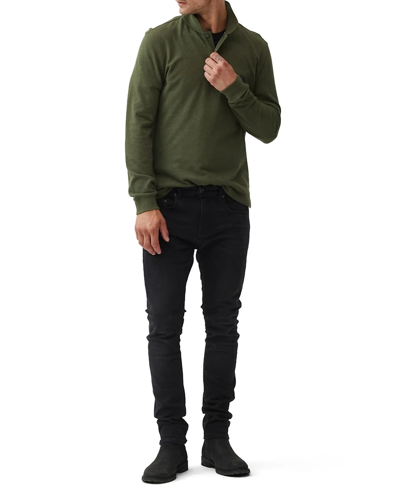 Rodd & Gunn Men's The Long Sleeve Slim Fit Polo Shirt