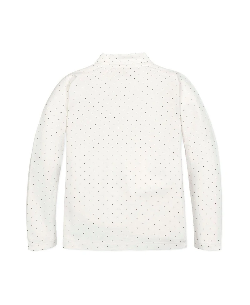 Hope & Henry Girls Organic Long Sleeve Mock Neck Knit Top