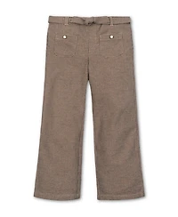Hope & Henry Toddler Girls Organic Brushed Cotton Wide Leg Dress Pant