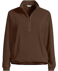 Lands' End Women's Anyweather RainDefense Fleece Quarter Zip Pullover
