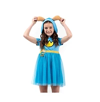 Dog Man Youth Girl Cosplay Dress With Tulle Skirt And 3D Ears Large (10/12)