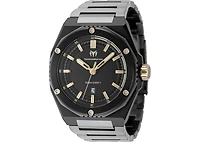 Technomarine Men's Tm-416088 Coral Quartz Black Dial Watch