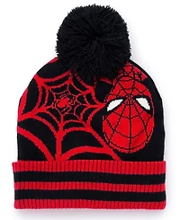 Spider-Man Toddler Boys 2-Piece Spiderman Beanie and Mitten Set