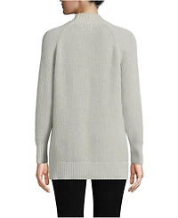 Lands' End Women's Drifter Shaker Easy Fit Mock Neck Tunic Sweater