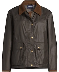 Lands' End Women's Waxed Cotton Barn Jacket