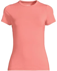 Lands' End Plus Short Sleeve Cooling Crew Neck T-Shirt