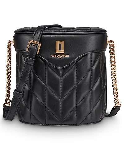Karl Lagerfeld Paris Lafayette Leather Crossbody Bag