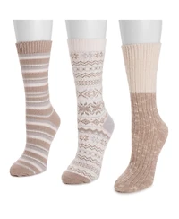 Muk Luks Women's 3 Pack Boot Socks