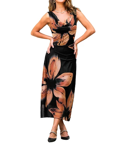 Cupshe Women's Petal Era Floral Maxi Beach Dress