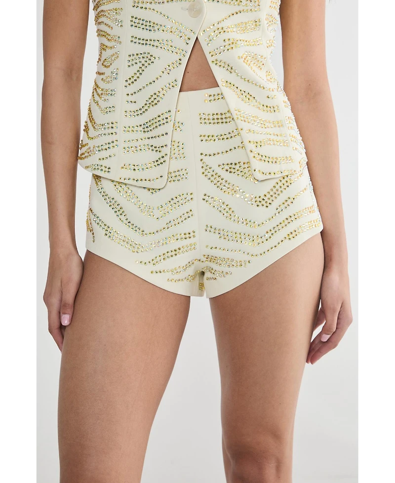 Nasty Gal Women's Zebra Tailored Hotpants