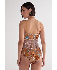 Nasty Gal Women's Star Embellished Tassel Booty Shorts